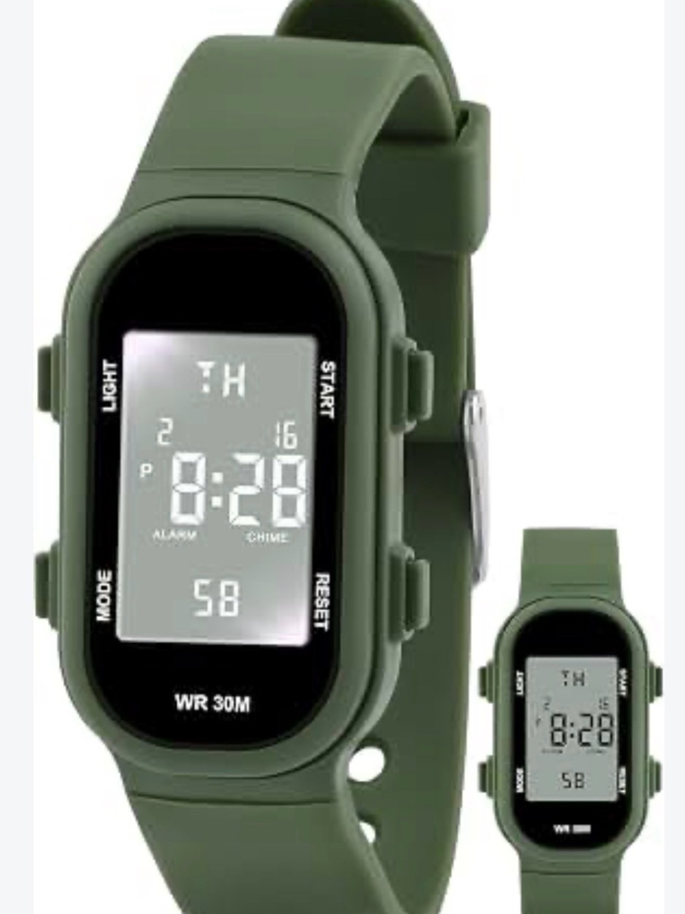 Digital Sport Watch - Olive Green